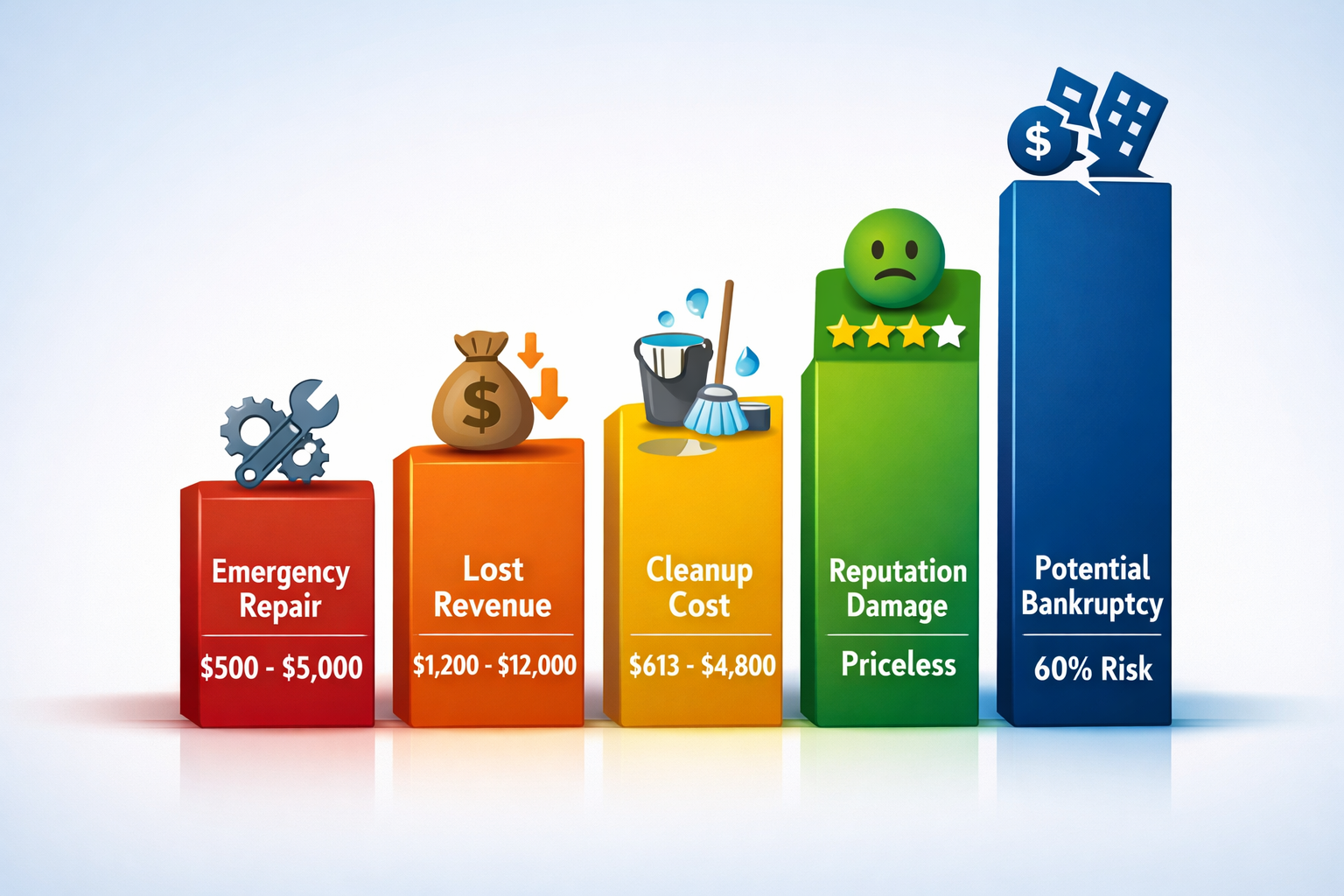 Cost breakdown of WordPress security breach and maintenance failure